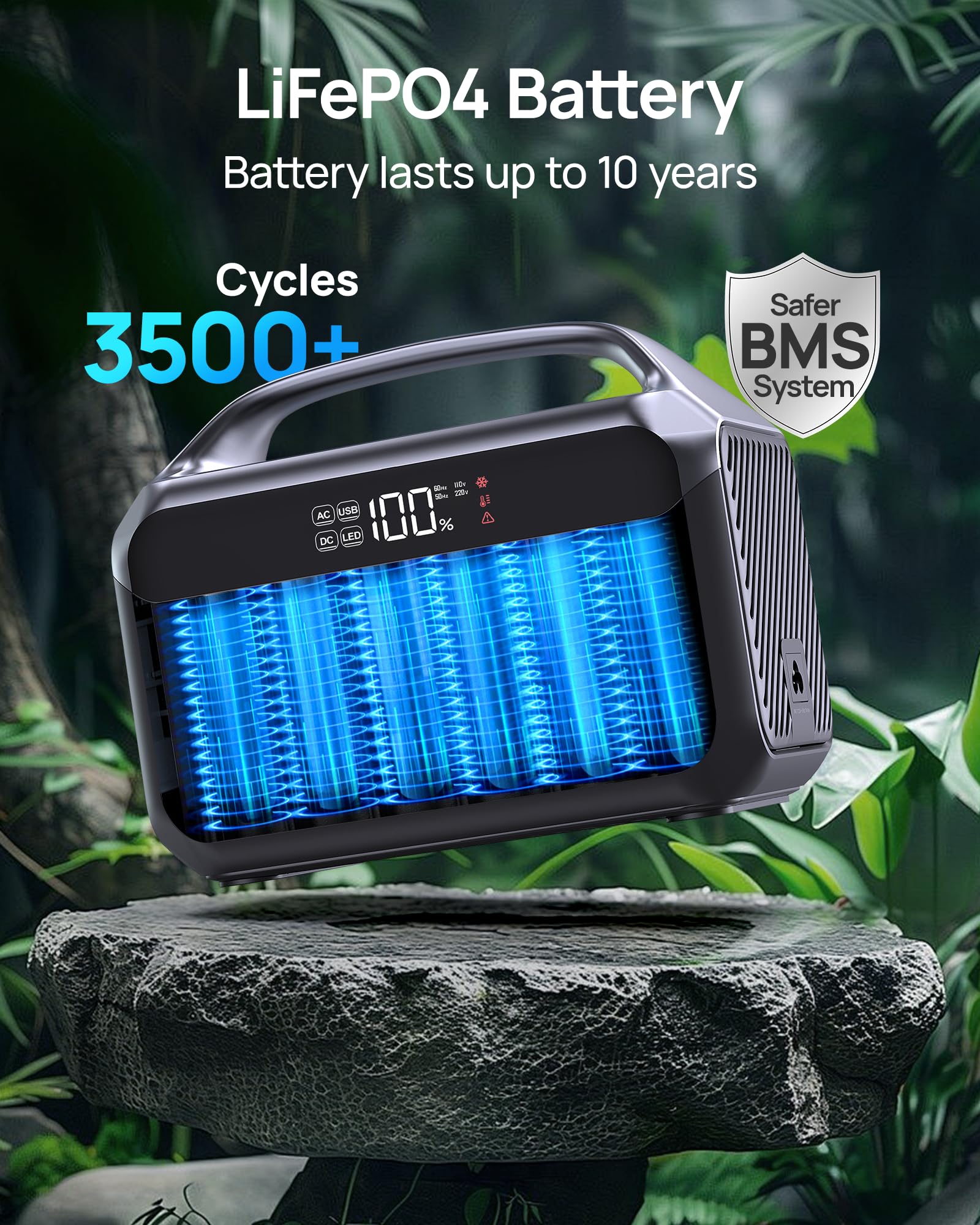 DaranEner powering camping lights and devices to illustrate outdoor utility