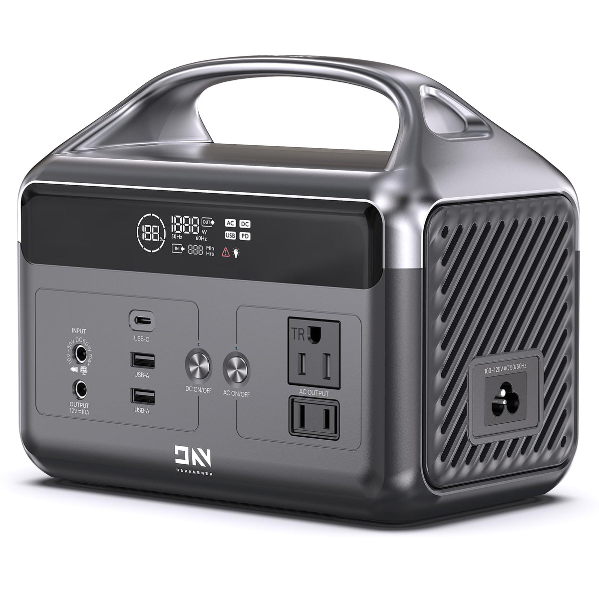 DaranEner front panel showing ports and digital display for quick control benefits