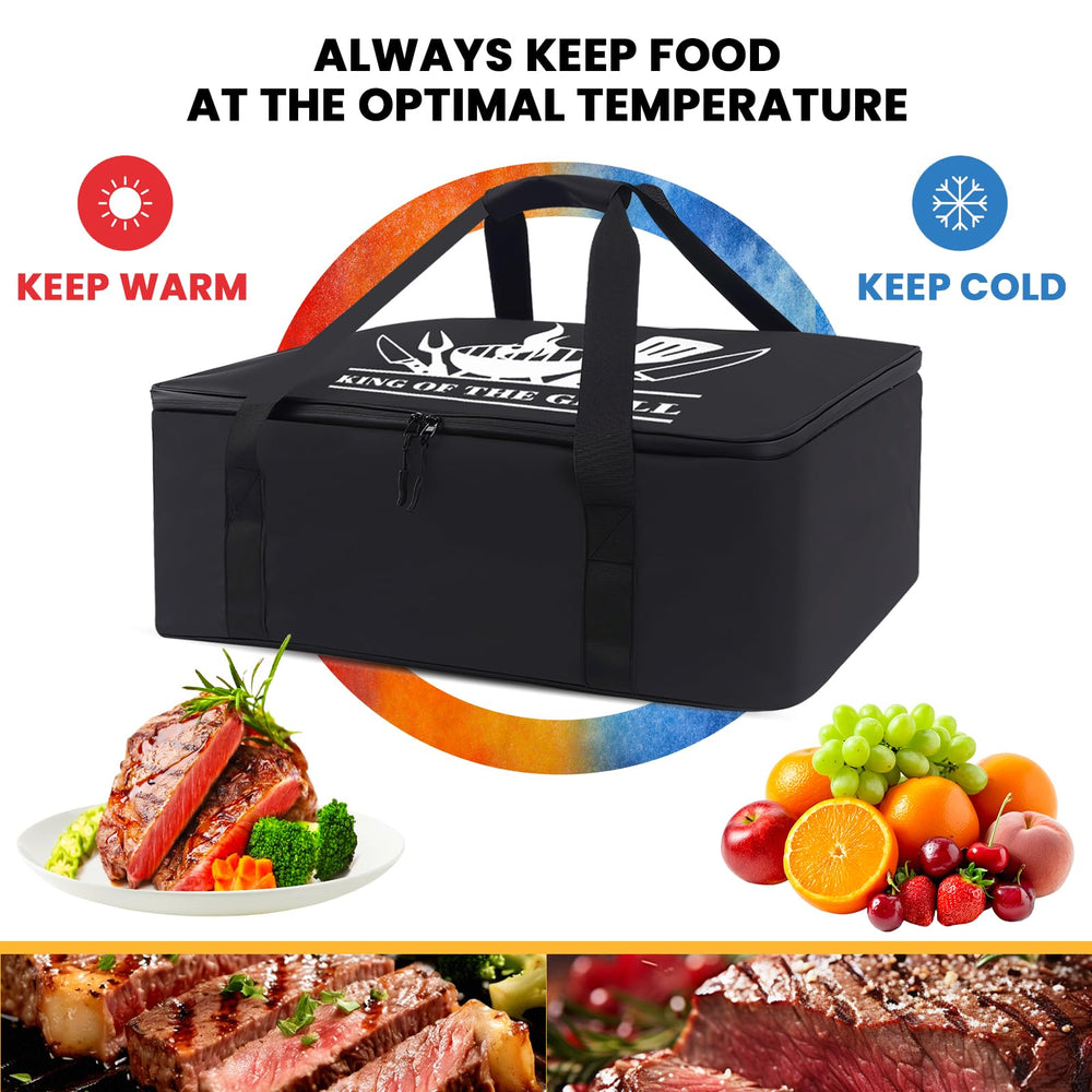 dark swan bag with brisket inside demonstrating roomy fit and protection benefit