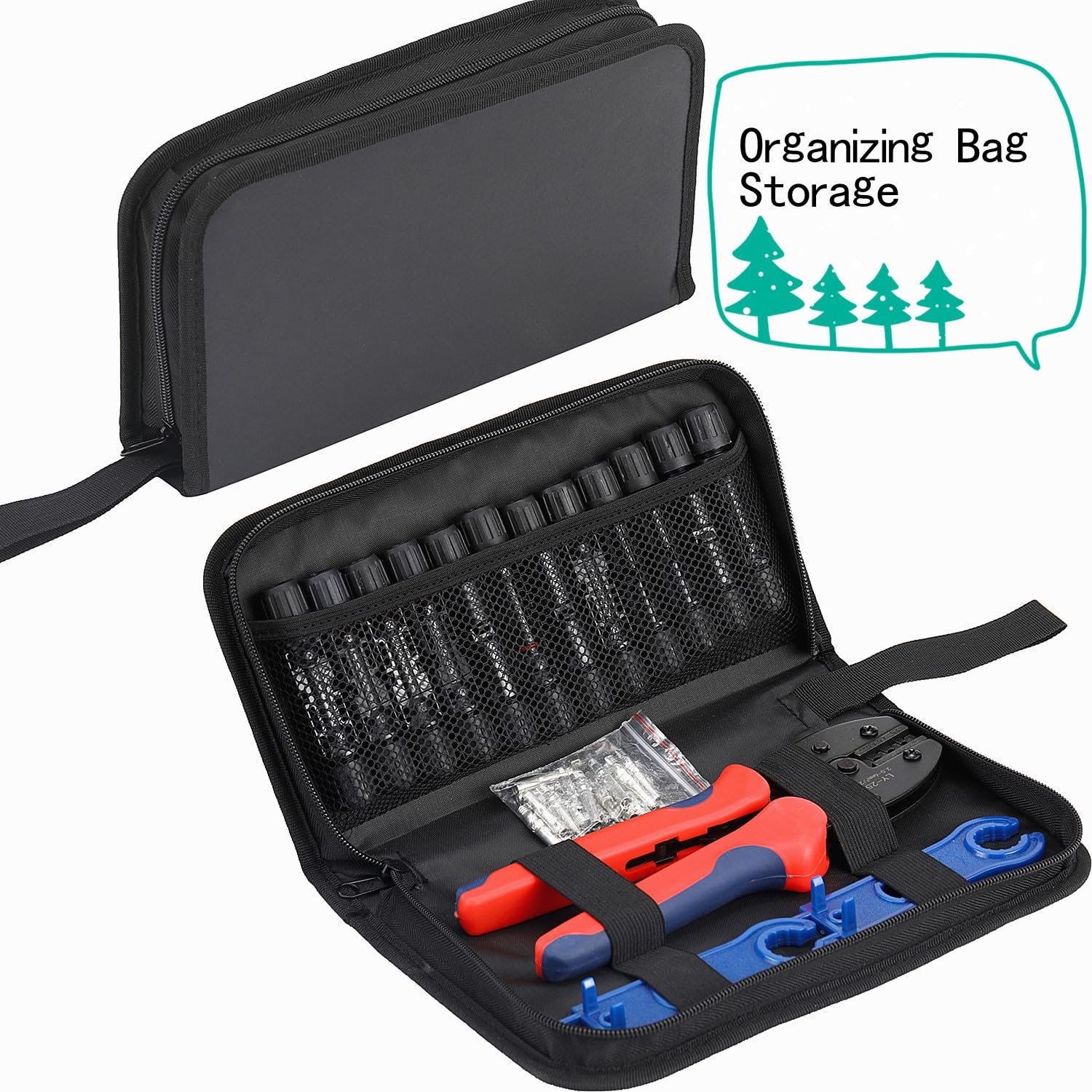 Daslleysen durable zipper case packed for portable on‑site solar work