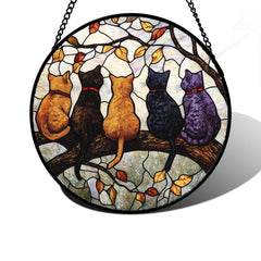 DASTOLL front view showing five cats design brightening window