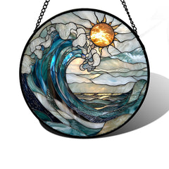 DASTOLL front view showing blue and white waves and bright color