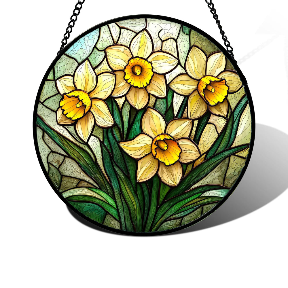 DASTOLL front view of daffodil panel showing vibrant colors and design benefits