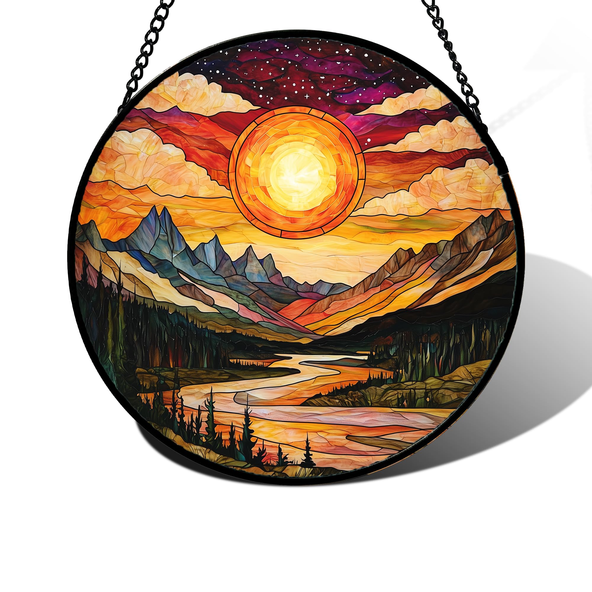 DASTOLL front view of sunset panel showing vibrant window color
