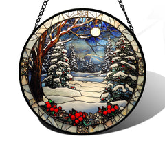 DASTOLL front view showing winter tree and colorful light benefits