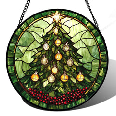DASTOLL vista frontal del árbol verde con campanas, añade ambiente festivo