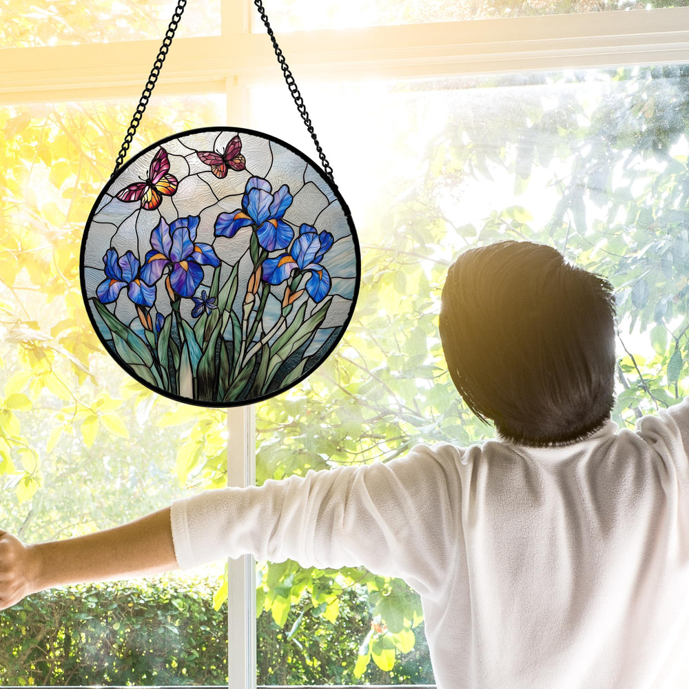 DASTOLL hanging in a window with chain, easy-install benefit visible