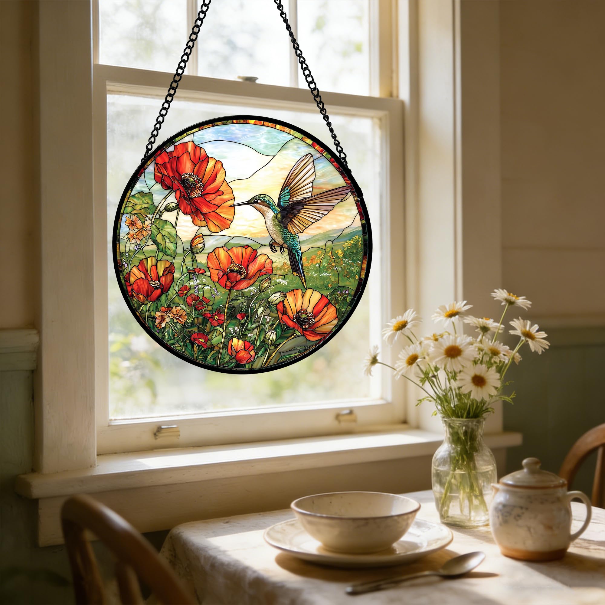 DASTOLL suncatcher beside a hand to show size and scale benefit