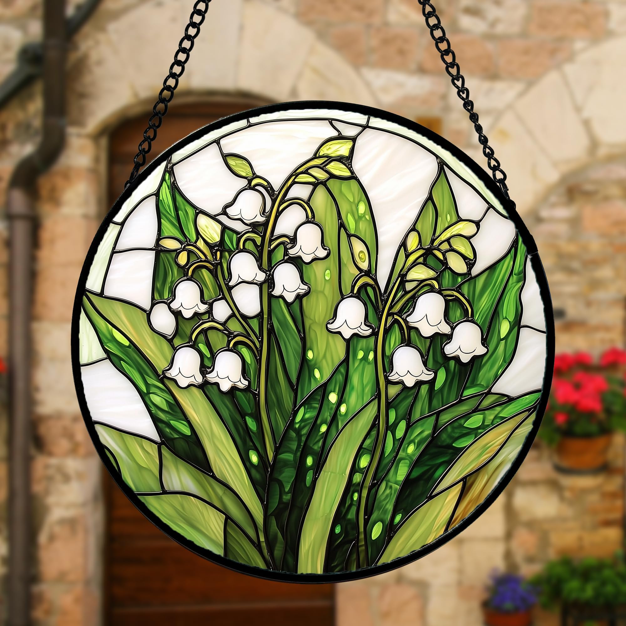 DASTOLL close-up of floral glass detail highlighting crisp print and texture