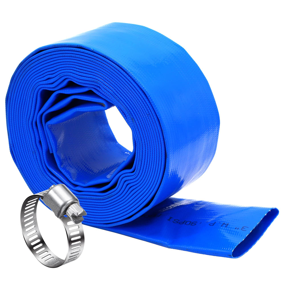 DAVCO front packaging showing durable pool backwash hose with clear benefit