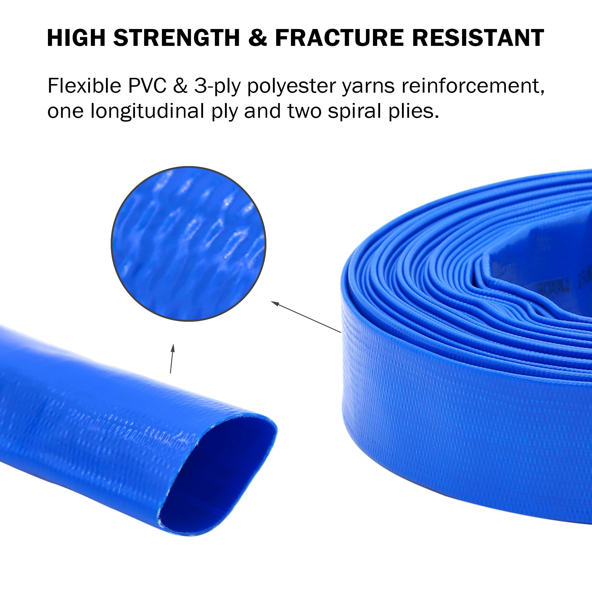 DAVCO close-up of reinforced PVC wall demonstrating durable strength