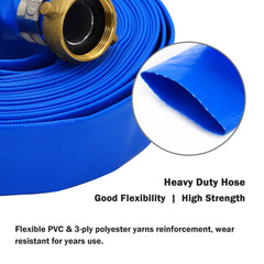 DAVCO hose connected to pool pump during backwash showing quick setup benefit