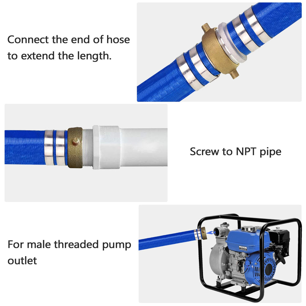 DAVCO stainless steel clamp securing fitting showing anti-slip and leak prevention benefit