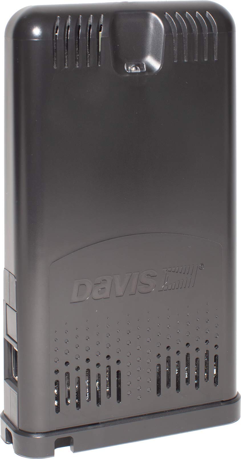 Davis Instruments 6100 front panel showing status LEDs and ports for clear setup