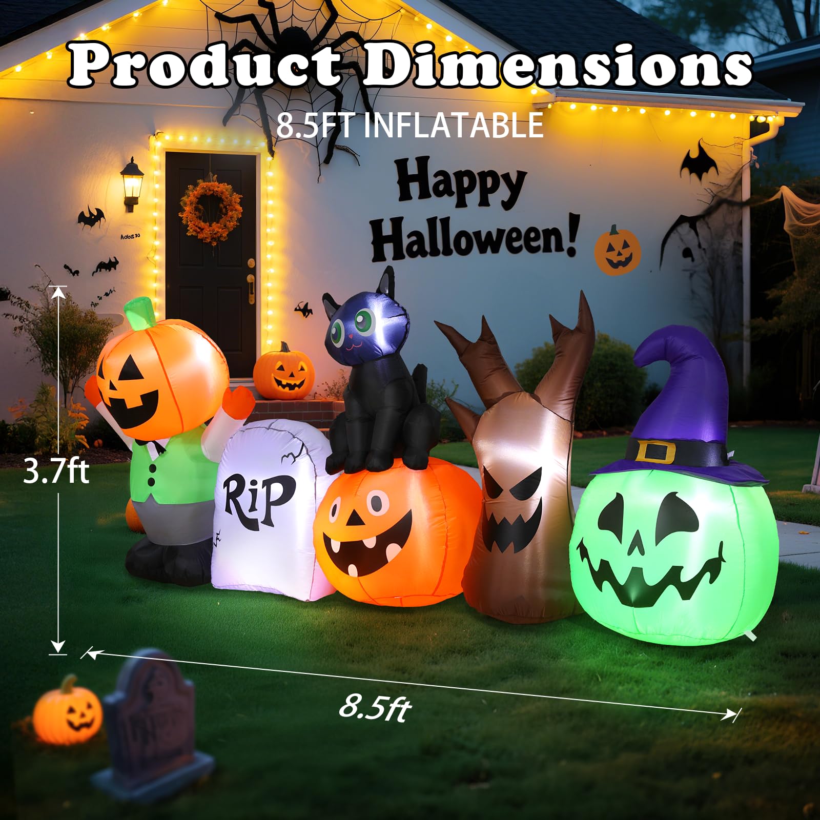 Dawdix close-up of pumpkin face detail showcasing vibrant durable printing