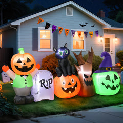 Dawdix front view showing pumpkin and black cat creating welcoming curb appeal