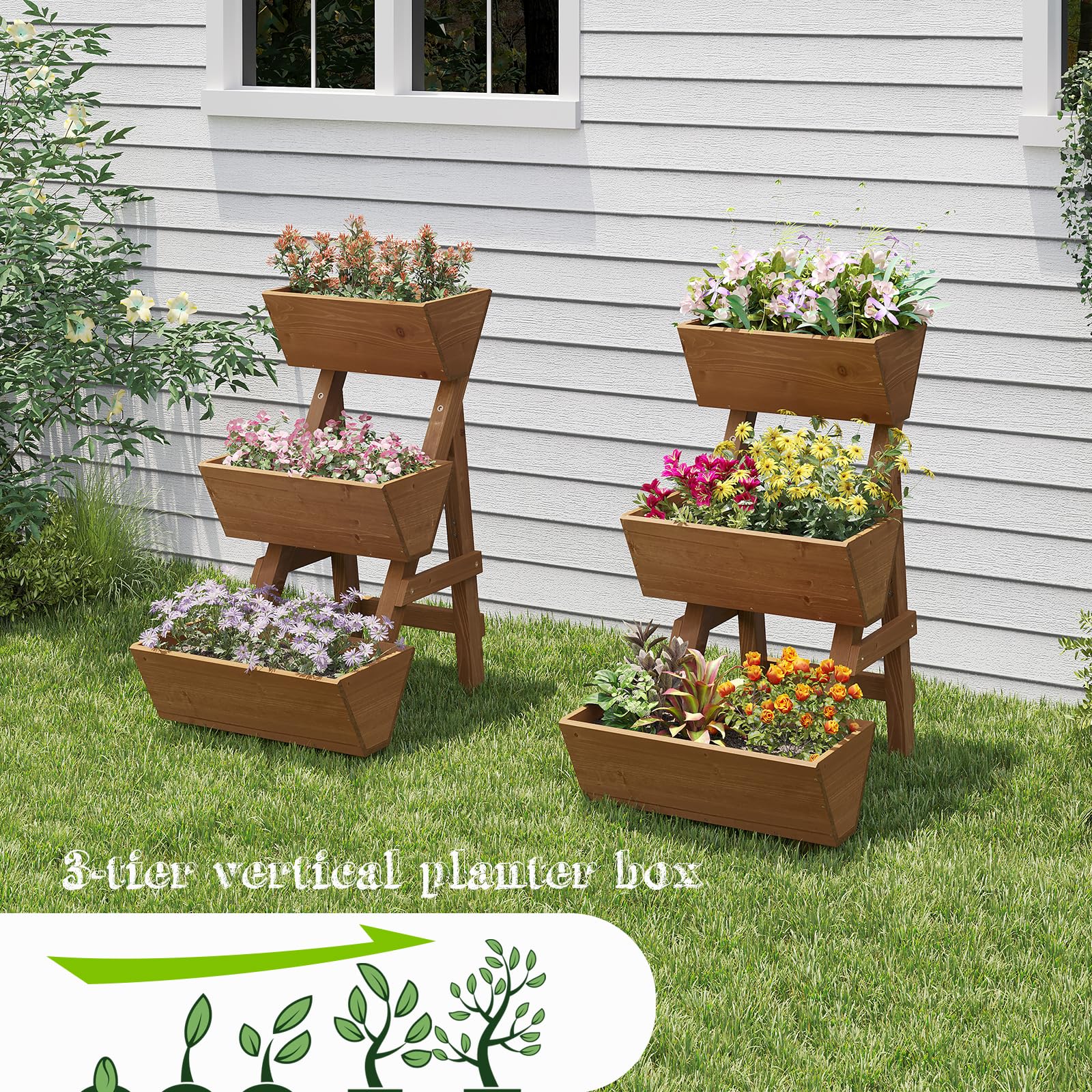 Dawnyard planter shown next to hand for scale, illustrating usable size advantage