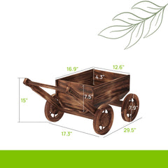 Dawnyard wagon in use on patio demonstrating stylish outdoor display