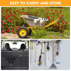 Daxguard fully extended 67-inch rake showing reach and reduced bending benefit