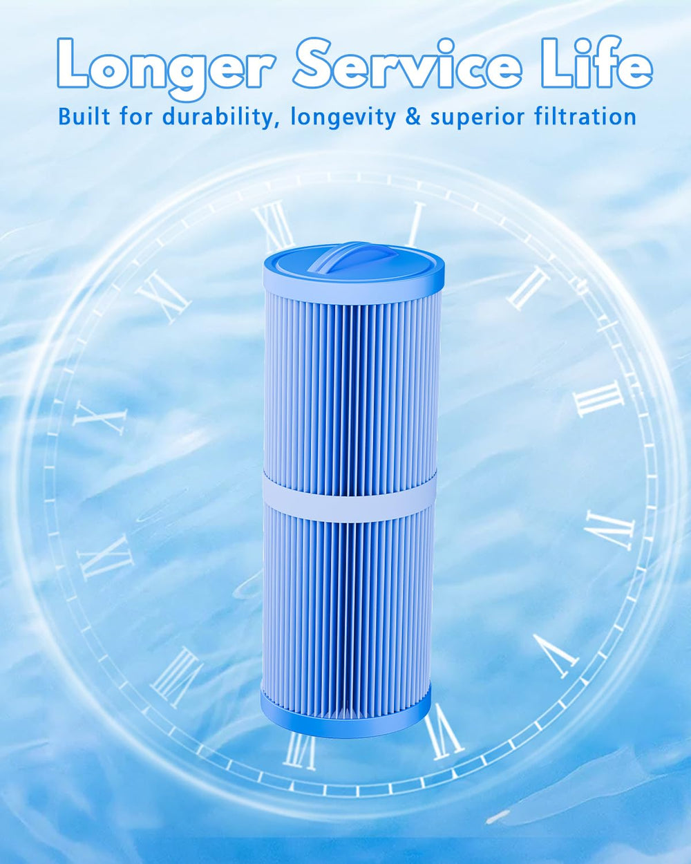 DAYEAR bottom endcap and thread detail highlighting chlorine-resistant durability