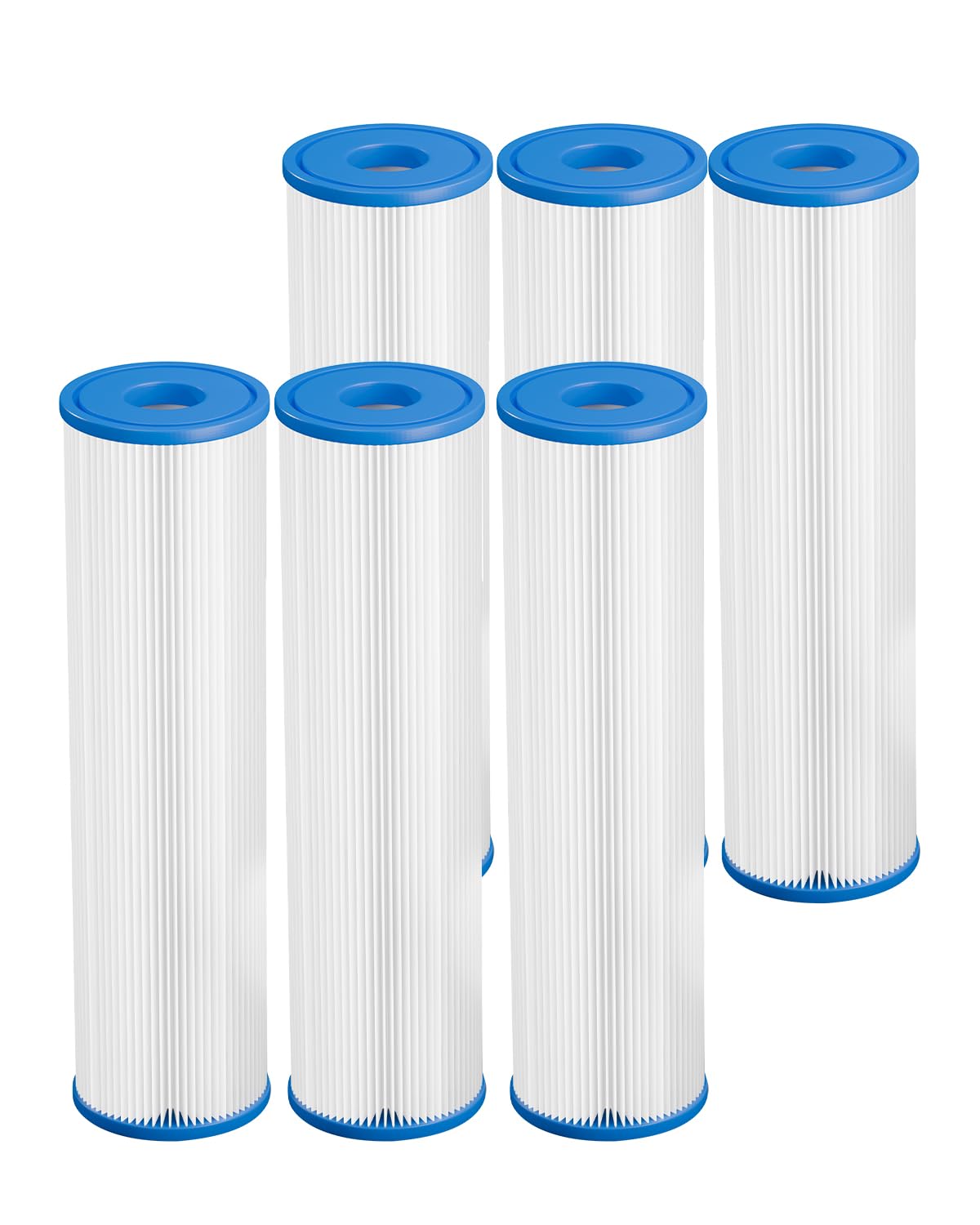 DAYEAR front view of 6-pack filters showing replacement supply benefit