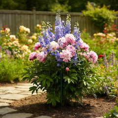 DAYUMKOU installed in a peony bed keeping blooms upright and tidy