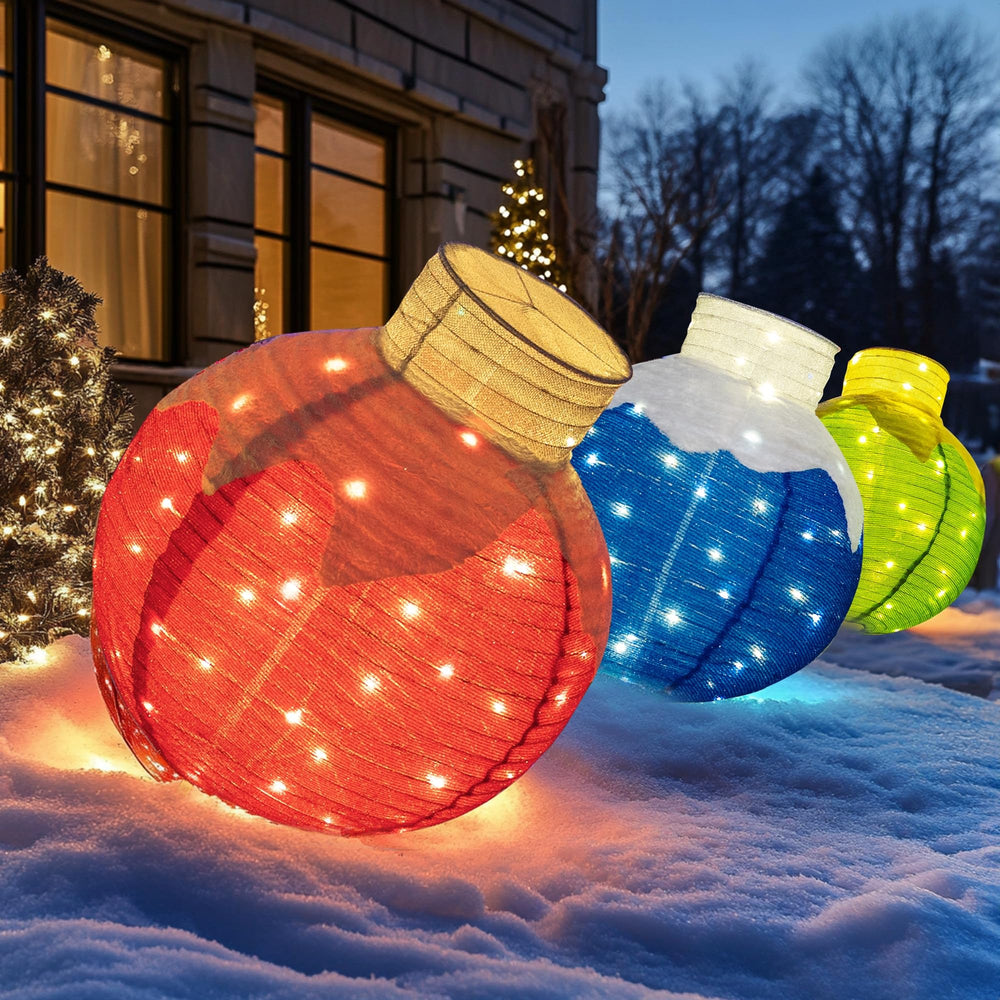 Dazzle Bright sturdy base and metal frame offering stable outdoor placement
