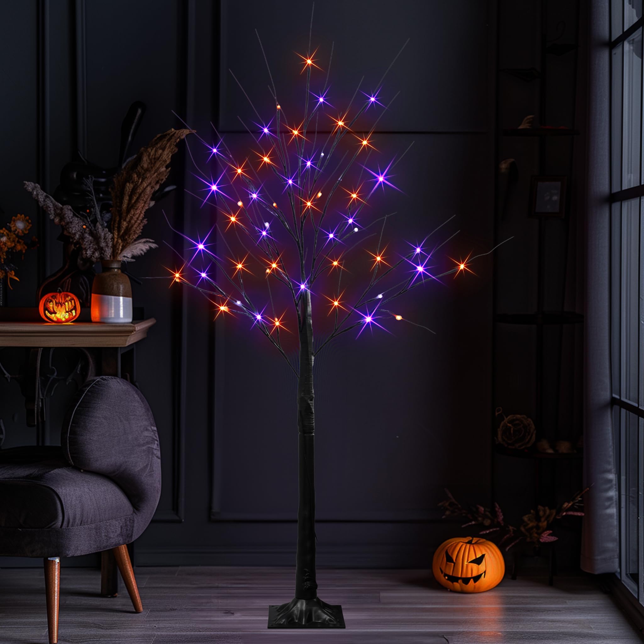 Dazzle Bright nighttime party setting showing colorful mood lighting for festive events benefit