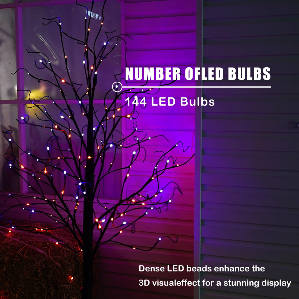 Dazzle Bright tree beside standard door showing 6ft scale and placement benefit