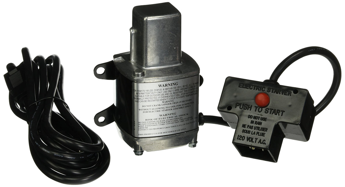 DB Electrical starter front view showing mounting ears and connectors for easy replacement