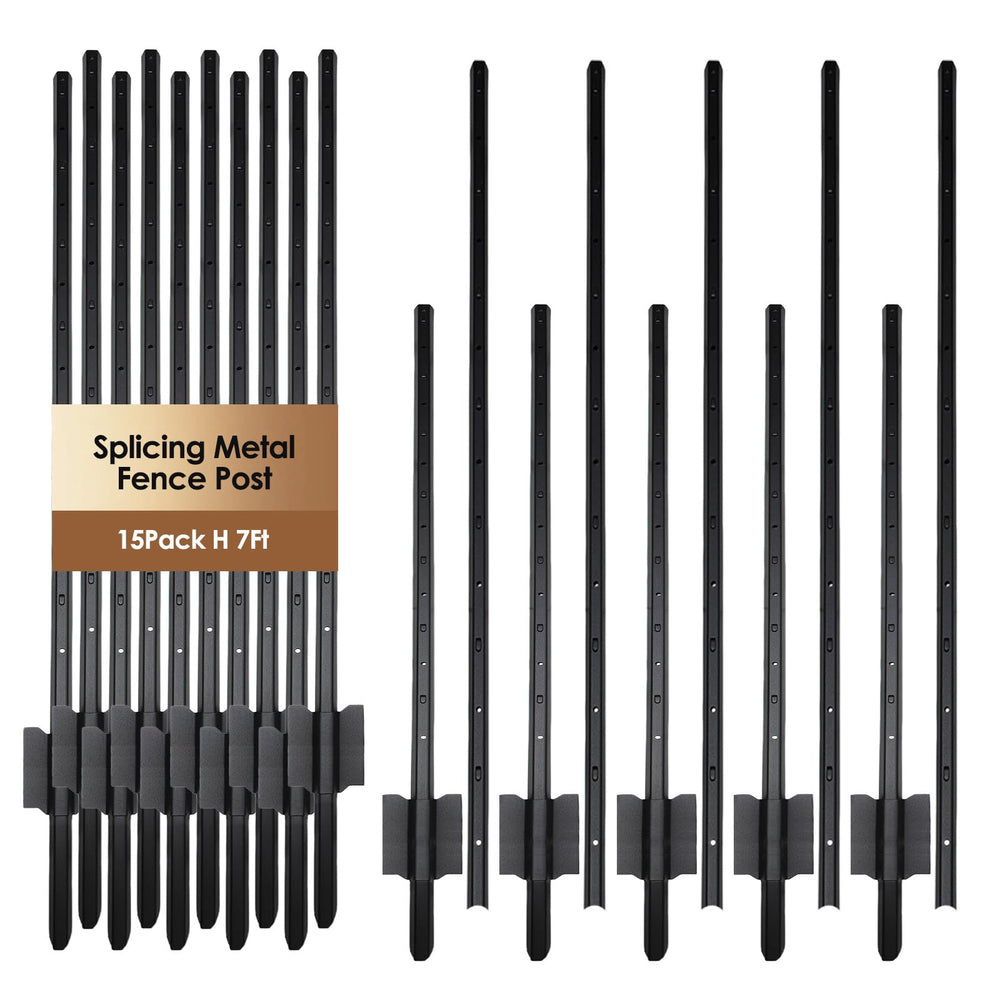 DCLFIRMX 15-pack front view showing bundled 7ft posts and accessories for quick setup