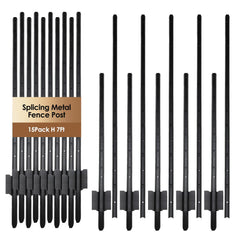 DCLFIRMX 15-pack front view showing bundled 7ft posts and accessories for quick setup