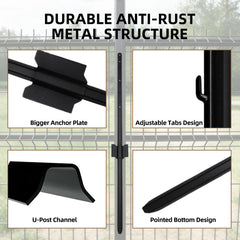 DCLFIRMX pointed base detail demonstrating easy ground penetration and fast installation