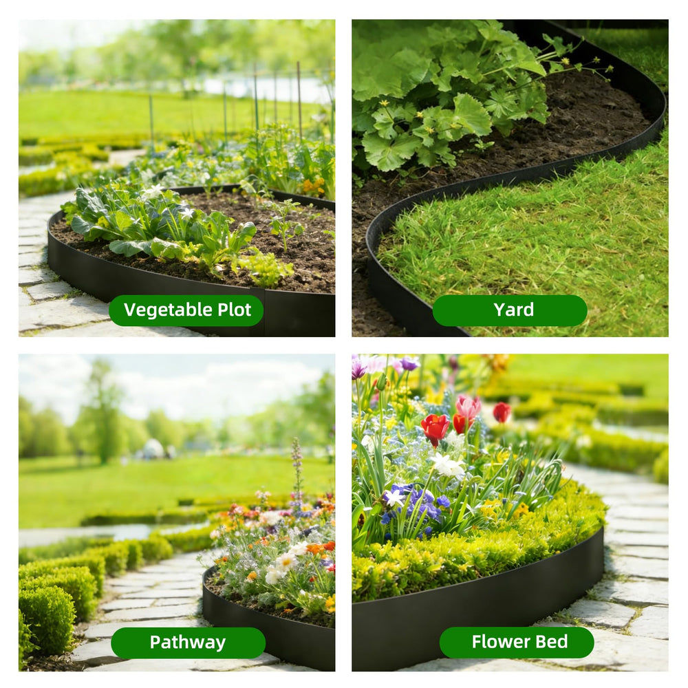 DCLFIRMX curved edging shaping around a pathway showing flexible design and tidy lines