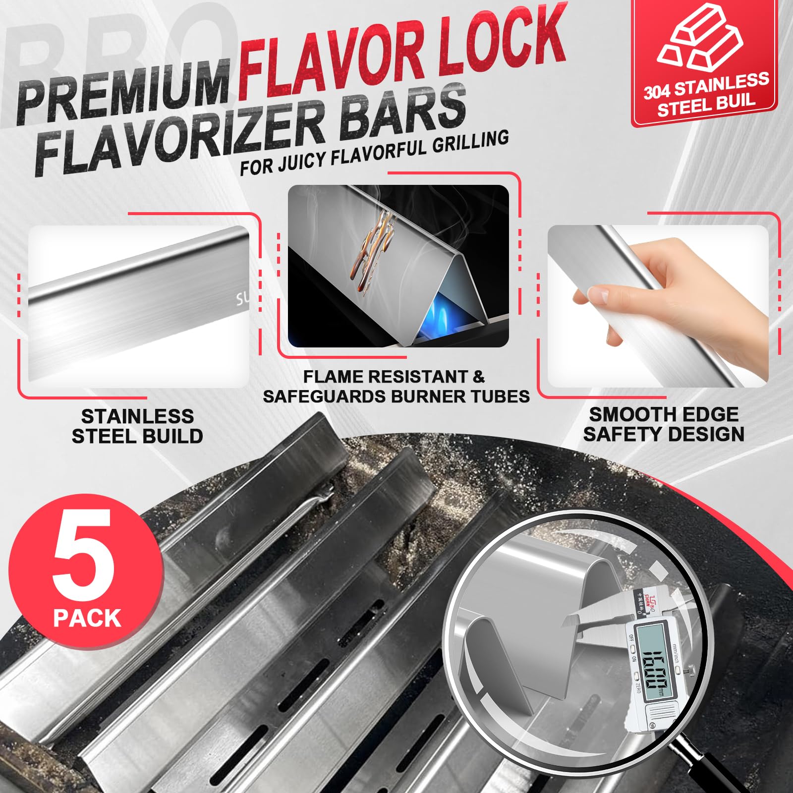 DcYourHome burner tube detail showing precise ports for consistent flame control