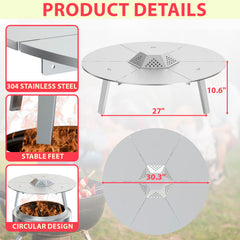 DcYourHome close-up of 304 stainless steel surface highlighting durable rust-resistant finish