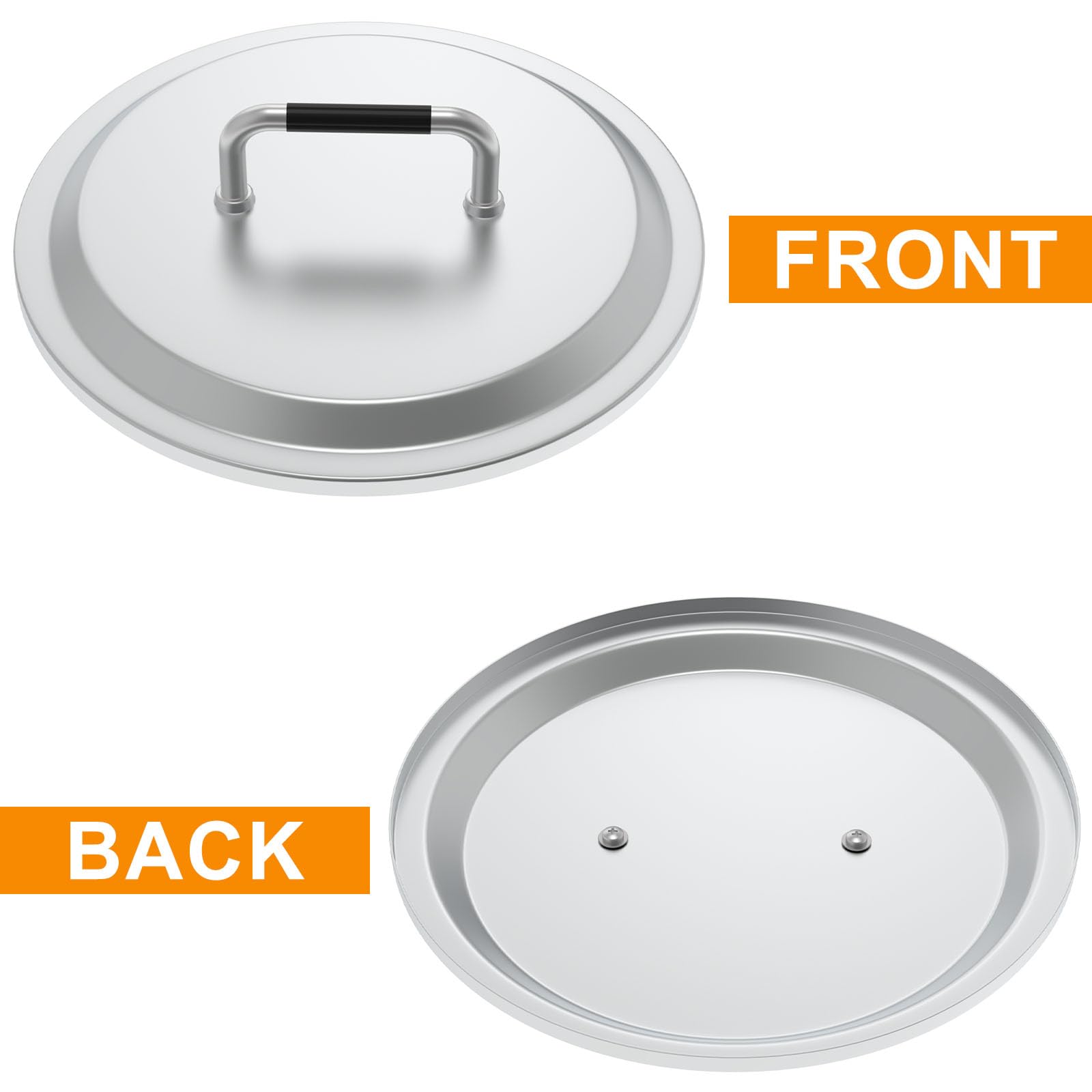 DcYourHome lid in snow protecting fire pit for year-round readiness