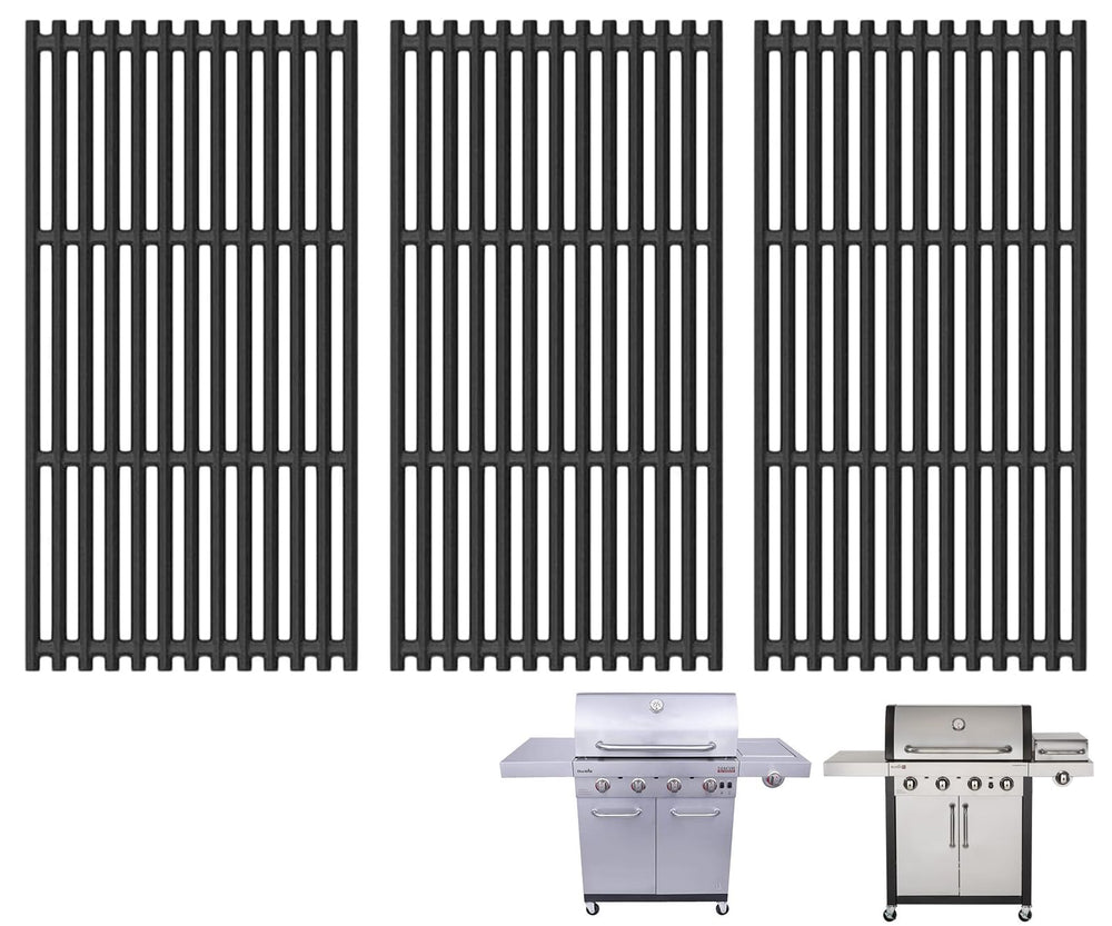 DcYourHome front view showing 17 inch cast iron grates and exact replacement fit