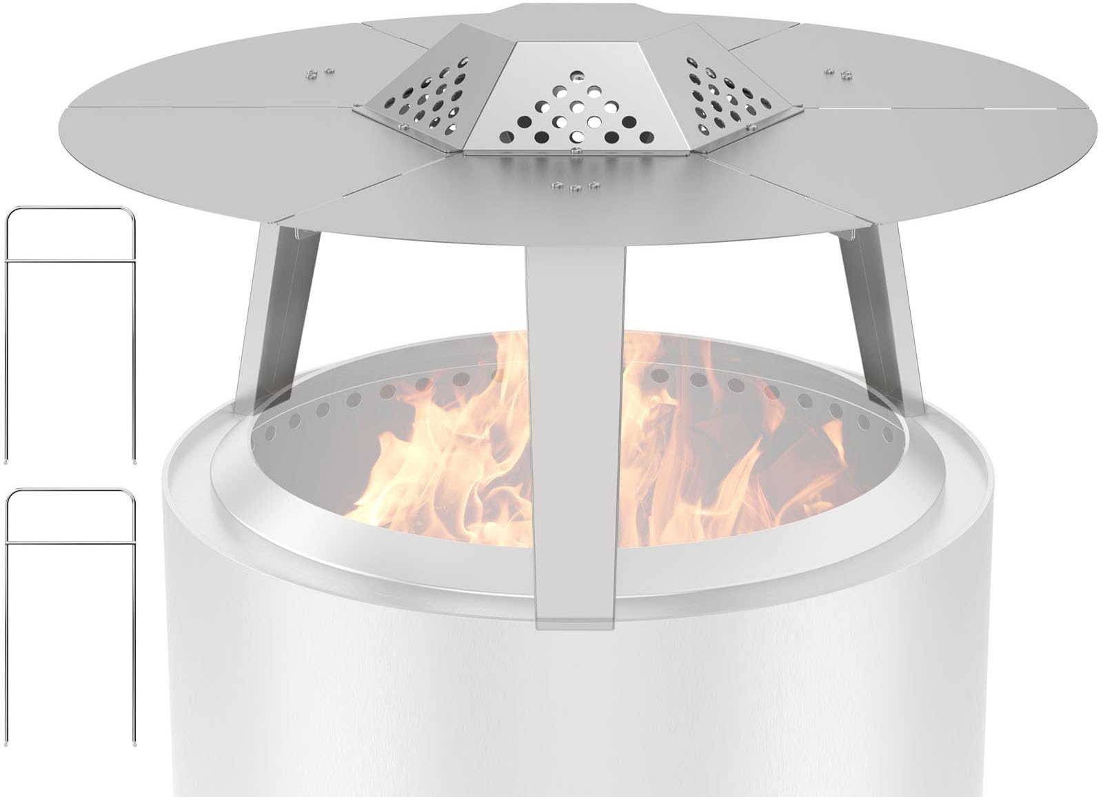 DcYourHome front view assembled heat deflector showing fit and increased warmth