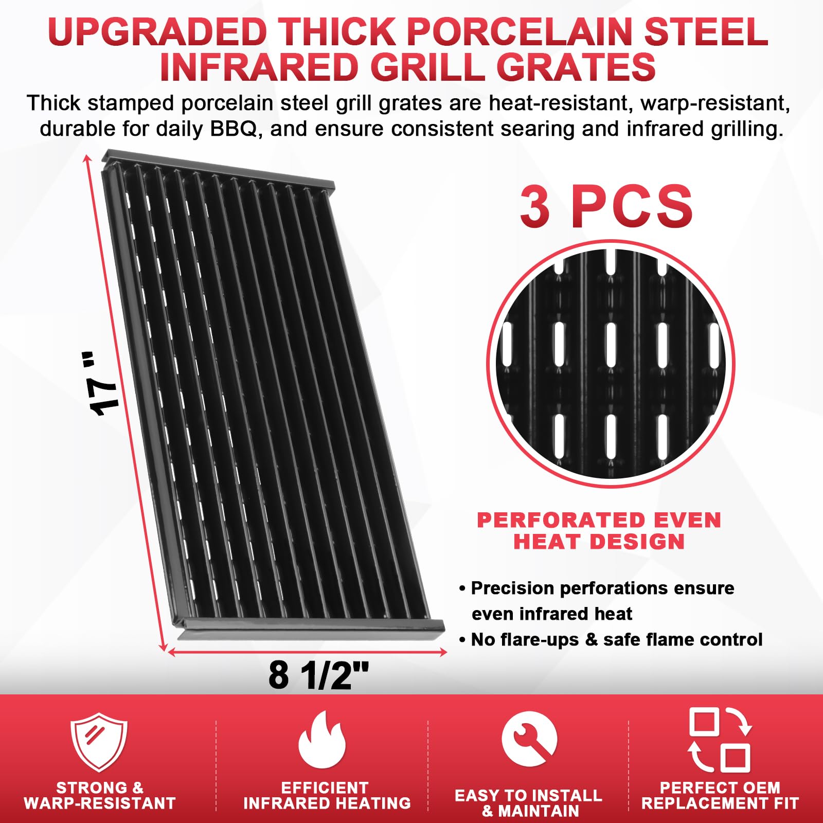 DcYourHome installed plates inside Char-Broil grill restore even heat