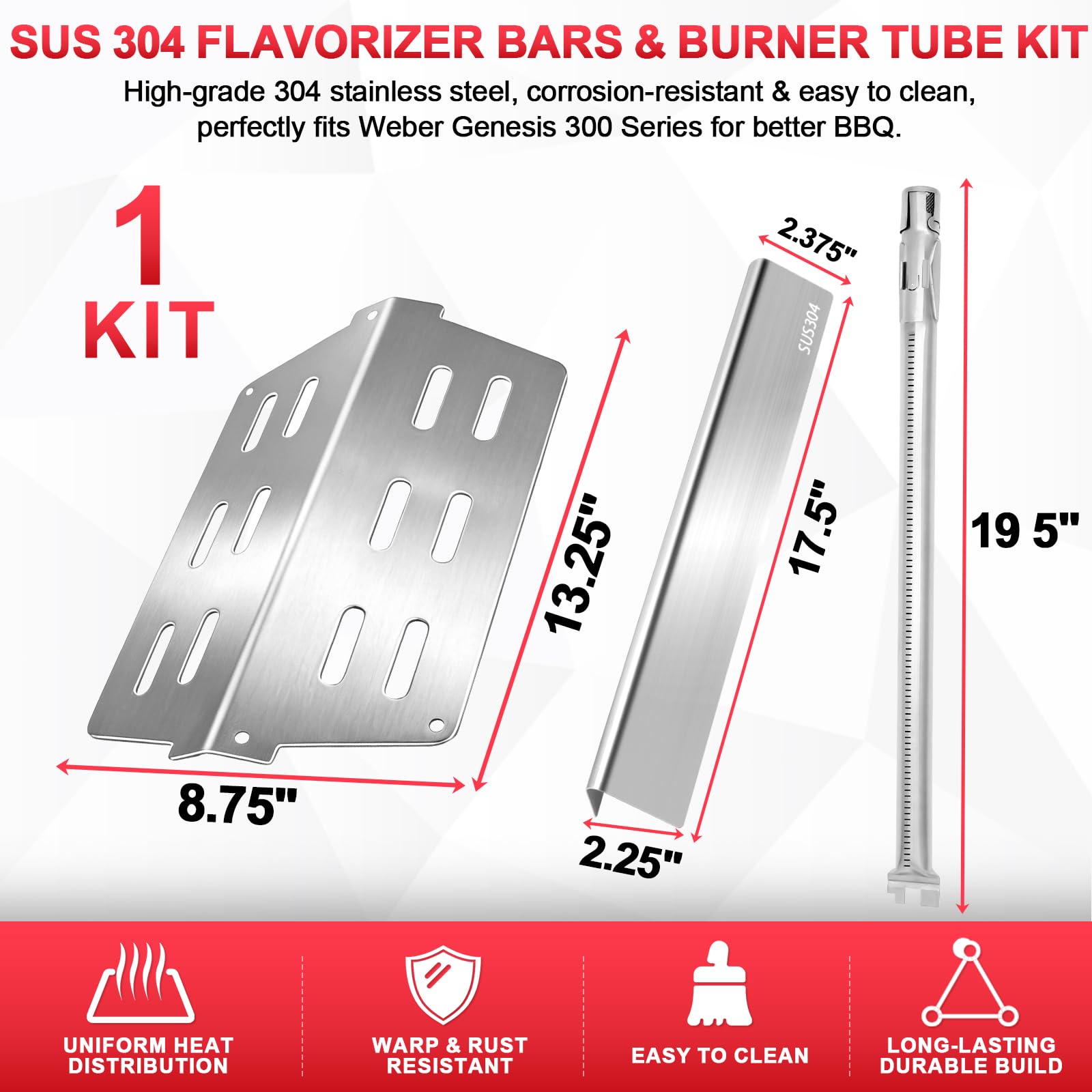 DcYourHome top-down heat deflectors showing shape that improves heat distribution