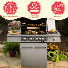 DcYourHome grate installed in grill demonstrating improved cooking performance
