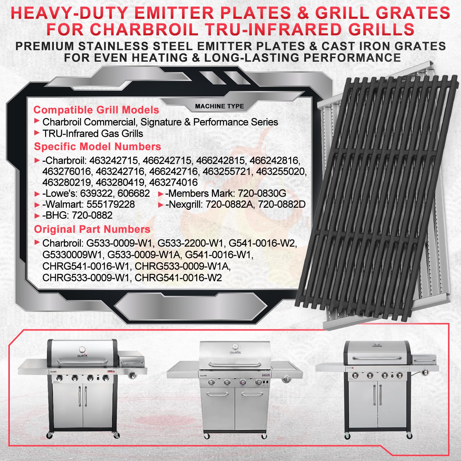 DcYourHome installed in Char-Broil grill demonstrating easy fit and improved performance
