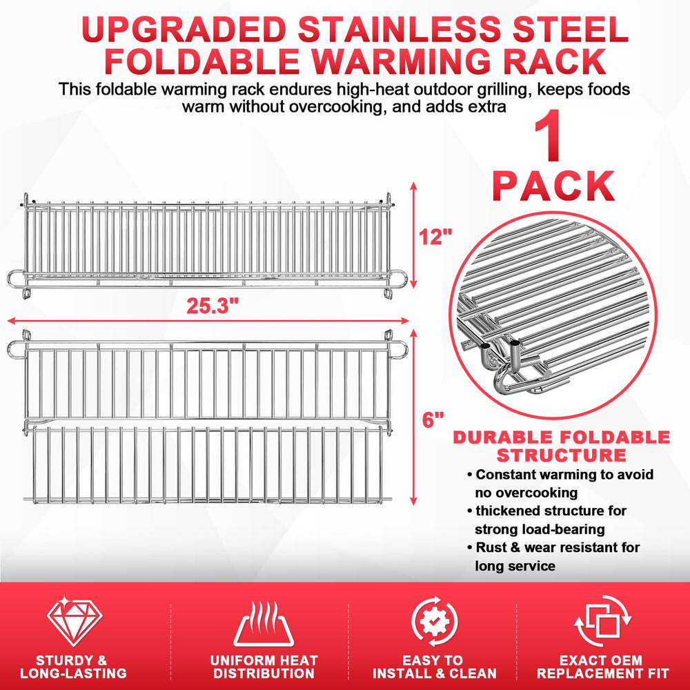 DcYourHome warming rack installed on Genesis II grill demonstrating compatibility