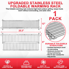 DcYourHome warming rack installed on Genesis II grill demonstrating compatibility