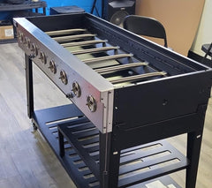 DcYourHome burner installed in grill delivering even heat across grate