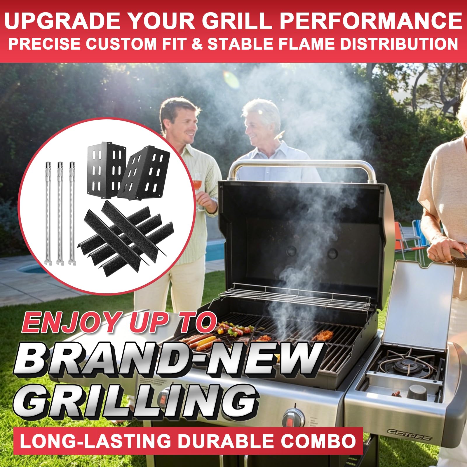 DcYourHome backyard scene with the grill ready showing renewed grilling performance and enjoyment