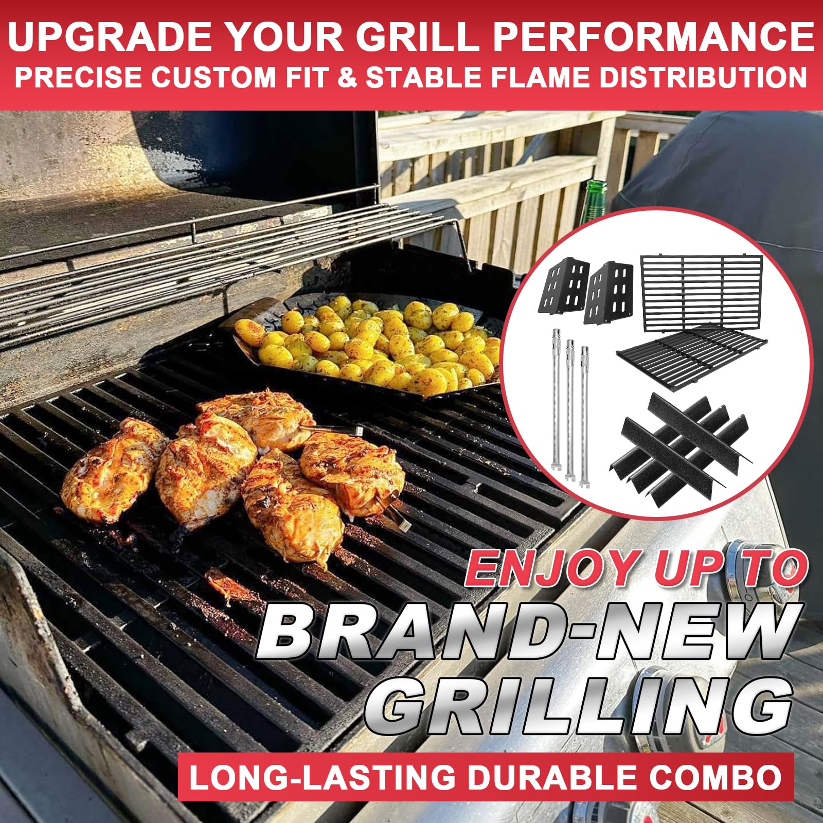 DcYourHome lifestyle backyard grill scene showing upgraded parts improving cookouts