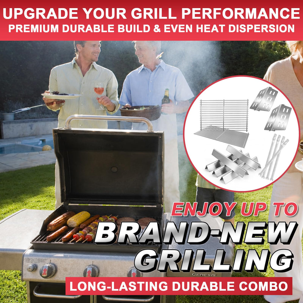 DcYourHome lifestyle backyard grilling scene with upgraded stainless parts