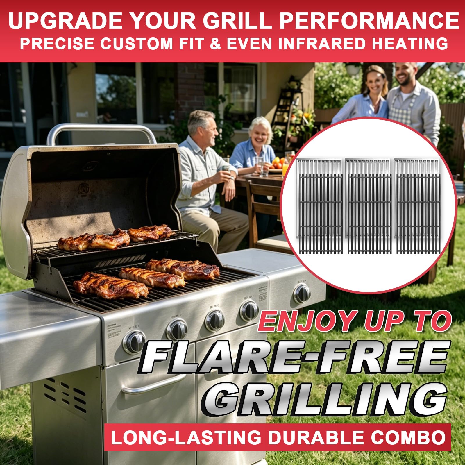 DcYourHome lifestyle grilling sear shots showing restaurant-quality results outdoors